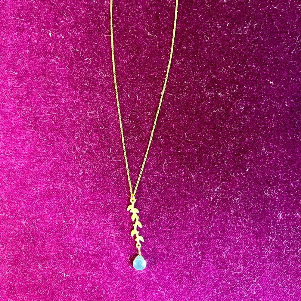 14k gold over silver necklace